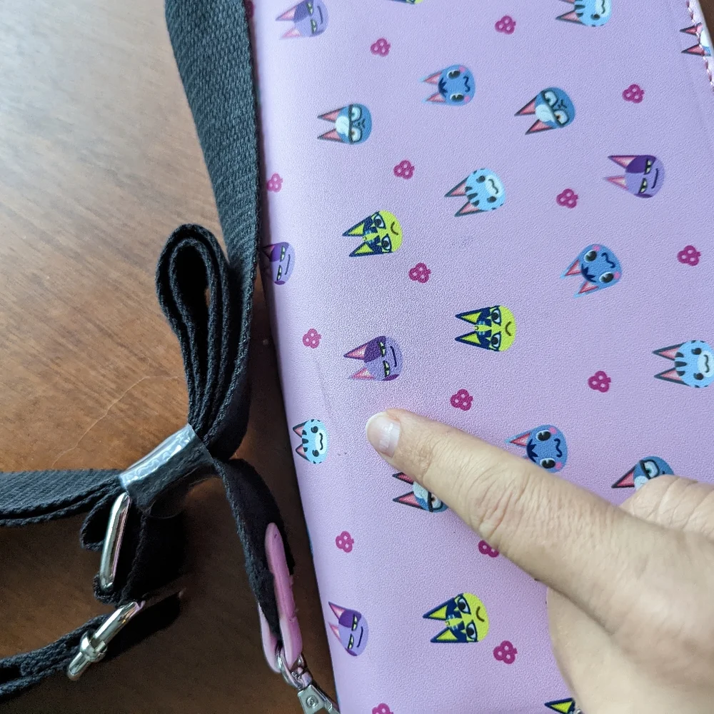 Nintendo Switch carrying bag Animal Crossings Cats Messenger New without tag